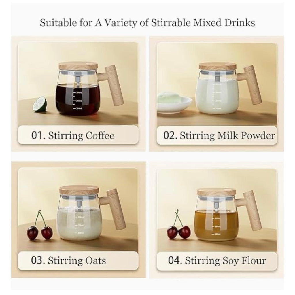 Automatic Coffee & Protein Mixer (400ML)MixPro Self Stirring Mug