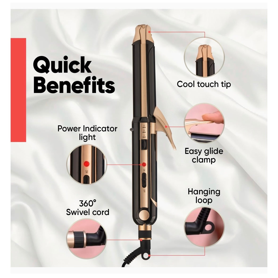 Vega 3-in-1 Hair Styler for Women | Straightener, Curler & Crimper