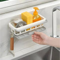 Plastic Kitchen Wall Holder – Self-Adhesive Multi-Purpose Storage Organizer